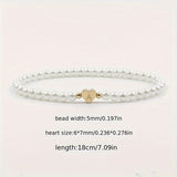 Chic A-Z Heart Initial Bracelet