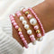 Classy Pearl Heart Bracelet Set - Velvet Haven