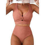 Melanie | Ribbed High-Waisted Bikini Set