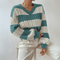 Morta | Comfy V-Neck Jumper - Velvet Haven
