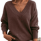 Lillian | Lightweight V-Neck Jumper - Velvet Haven