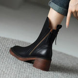 Garciel | Leather Ankle Boots