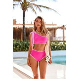 Marit | High-Waisted One-Shoulder Bikini Set