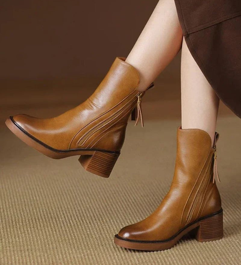 Garciel | Leather Ankle Boots