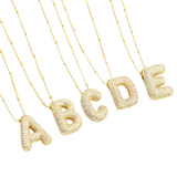 Elegant Gold Letter Initial Necklace