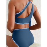 Marit | High-Waisted One-Shoulder Bikini Set