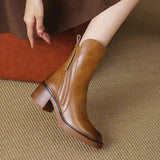 Garciel | Leather Ankle Boots
