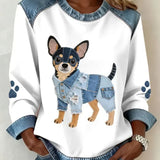 Lola | Dog Patchwork Sweatshirt