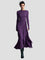 Milena | Long Sleeve Draped Midi Dress - Velvet Haven
