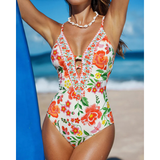 Britt | Boho Plunge Swimsuit