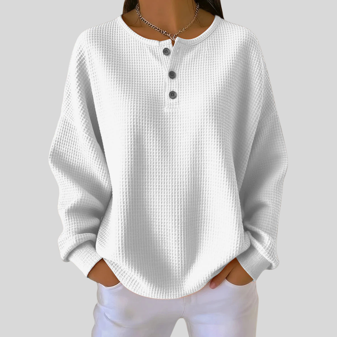 Anne | Casual Sweatshirt With Collar