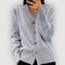Bella | Heart Button Cardigan - Velvet Haven