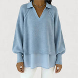 Rezy | Layered Knit Top