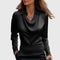Sylvie | Blouse with a Luxurious Pleated Neckline - Velvet Haven