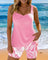 Famke | Floral Print Tankini & Shorts Set - Velvet Haven