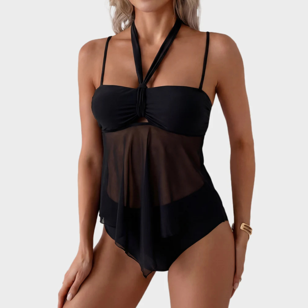 Roos | Flowy Mesh Tankini Set