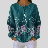 Nora | Floral Color Pattern Sweatshirt