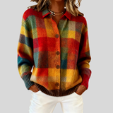Esther | Retro Plaid Cardigan