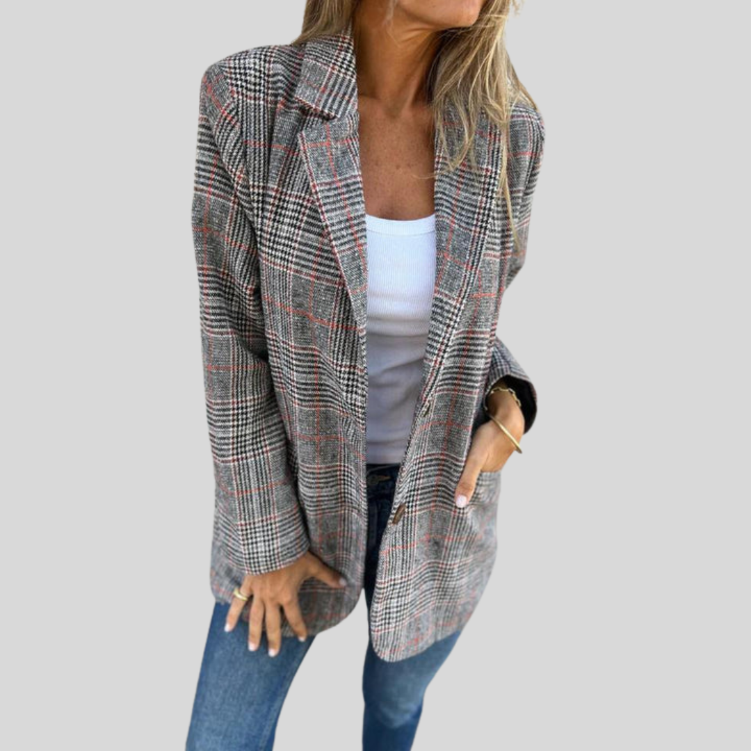 Chloe | Casual Checked Blazer