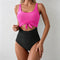 Suze | Sculpting Two-Tone High-Waisted Swimsuit - Velvet Haven