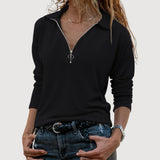 Maureen | Zip Collar Top