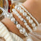 Classy Pearl Heart Bracelet Set - Velvet Haven