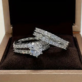 Elegant Eternal Radiance Ring Set