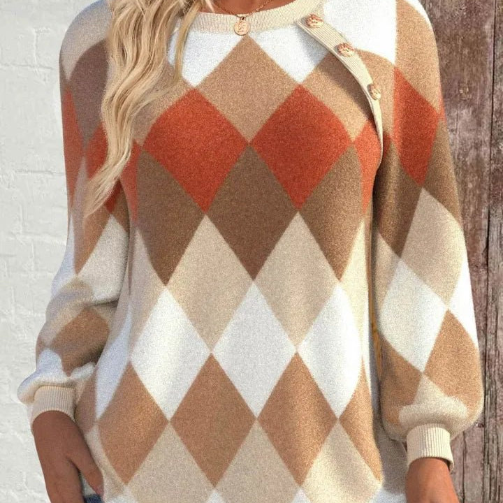 Sign | Checkered Knit - Velvet Haven