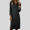 Liyana | Denim Cable Knit Collared Dress - Velvet Haven