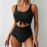 Suze | Sculpting Two-Tone High-Waisted Swimsuit