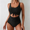 Suze | Sculpting Two-Tone High-Waisted Swimsuit - Velvet Haven