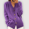 Bella | Heart Button Cardigan - Velvet Haven