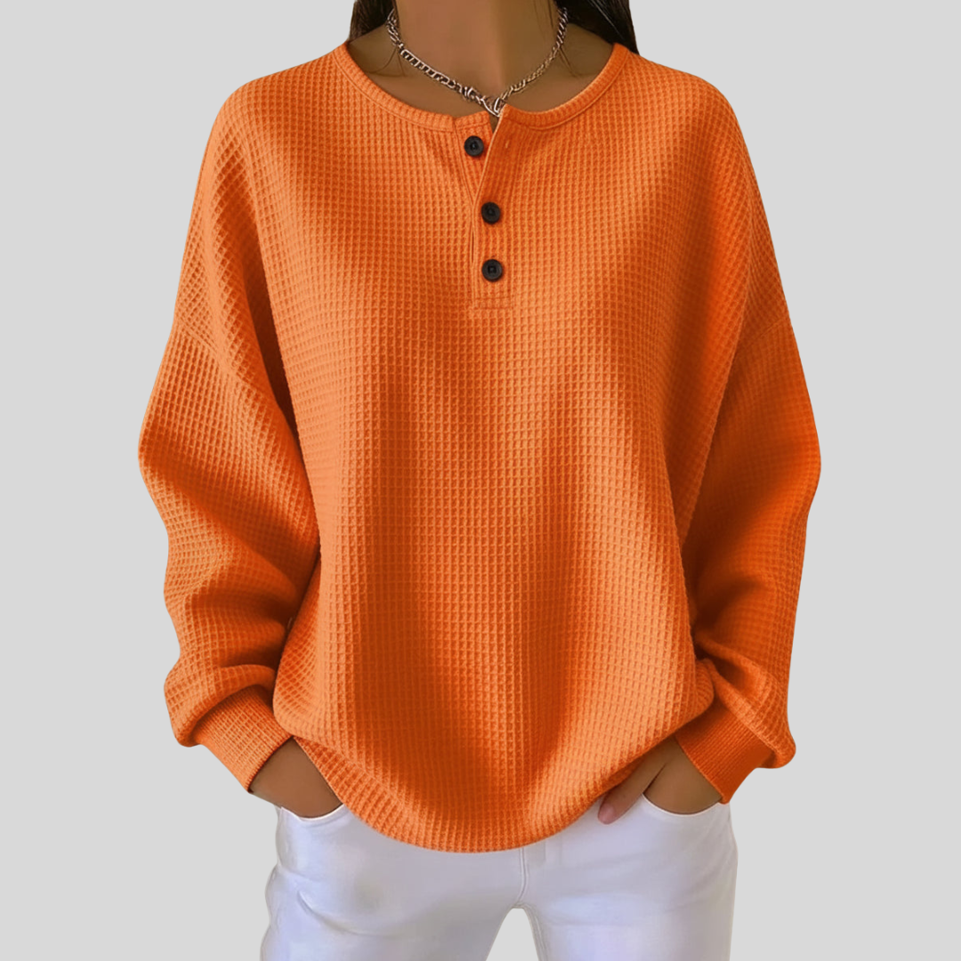 Anne | Casual Sweatshirt With Collar
