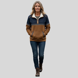 Lunariae | Sherpa Collar Half-Zip Pullover