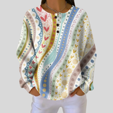 Luna | Colorful Stripe Patterns Sweatshirt