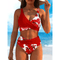Sisi | Twist-Front High-Waisted Bikini Set - Velvet Haven