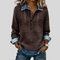 Velmora | Textured Knit Button-Collar Top - Velvet Haven