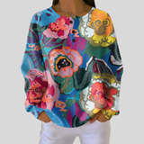 Ida | Colorful Flowers Sweatshirt