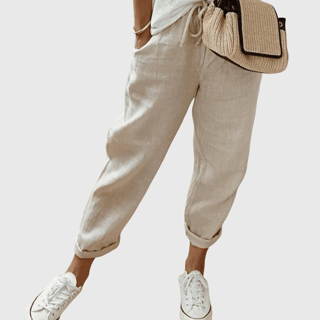 Madeline | Elegant Summer Trousers - Velvet Haven