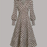 Lizzy | Vintage Rhombus Print Dress