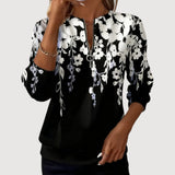 Marenza | Floral Zip-Neck Top