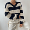 Morta | Comfy V-Neck Jumper - Velvet Haven