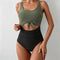 Suze | Sculpting Two-Tone High-Waisted Swimsuit - Velvet Haven