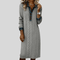 Liyana | Denim Cable Knit Collared Dress - Velvet Haven