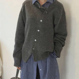 Alycia | Asymmetric Button Cardigan