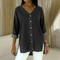 Wenelle | V-Neck Denim Shirt - Velvet Haven