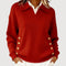 Aira | Button Detail Jumper - Velvet Haven