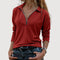 Maureen | Zip Collar Top - Velvet Haven