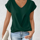 Maia | Twist Front V-Neck Top