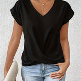Maia | Twist Front V-Neck Top